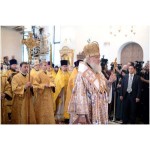 Предстоятель Русской Церкви совершил освящение храма-памятника Воскресения Христова в Катыни